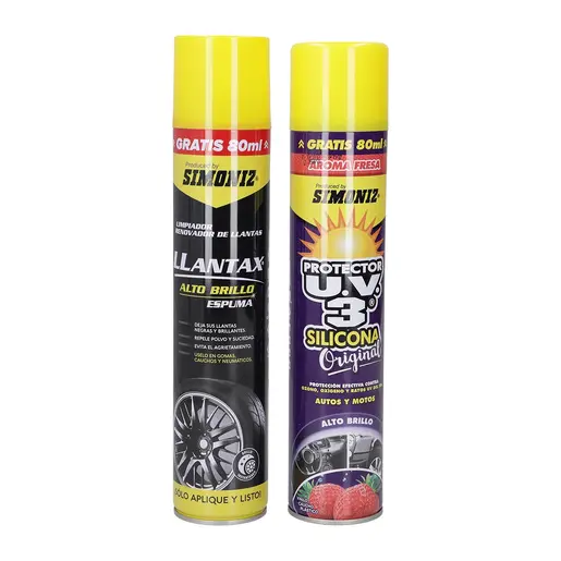 Pack Renovador de Neumáticos más Silicona 480 ML